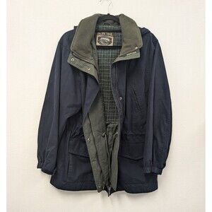 Vintage Pacific Trail Blue/Green Plaid Lined Barn Chore Jacket sz XL Unisex